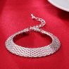 Silver Plated Multi Layer Chain Bracelet - 5