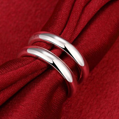 Resizable Size Silver Plated Ring - 2