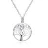 Tree of Life Pendants Necklaces Silver Plated - 4