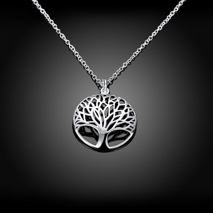 Tree of Life Pendants Necklaces Silver Plated - 2