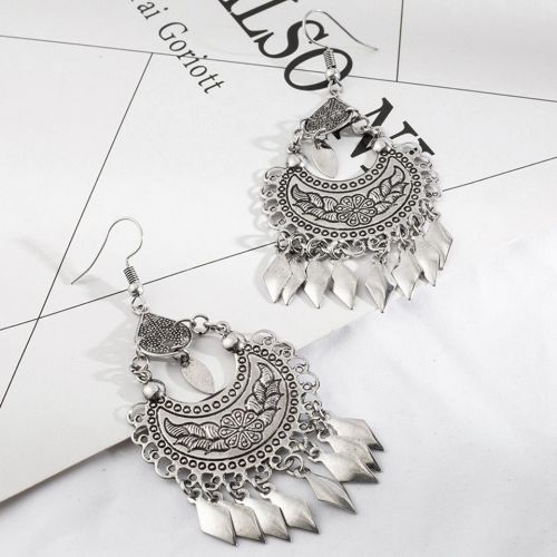 Indian jewelry Ethnic silver color - 1