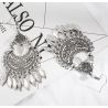 Indian jewelry Ethnic silver color - 3