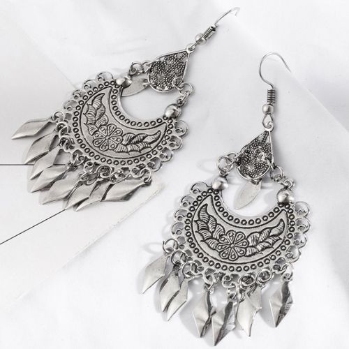 Indian jewelry Ethnic silver color - 2