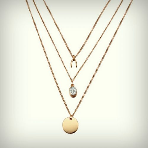 Multi layer Necklaces Gold Color