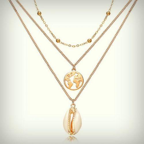 Multi layer Necklaces Gold Color - 1