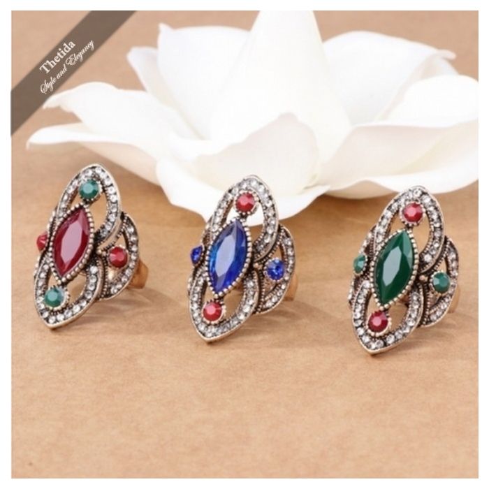 3 Colors Crystal Vintage Jewelry - 1