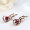 Vintage Jewelry Red Resin Drop Earrings - 3