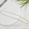 Natural Freshwater Pearl Choker Necklace Baroque 4-5mm / 42cm and 925 Silver Clasp