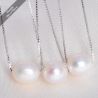 925 Sterling Silver Necklaces 45cm / 7-8mm Natural Freshwater Pearl