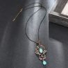 Vintage Blue Stone Chokers Necklace - 2