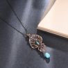 Vintage Blue Stone Chokers Necklace - 4