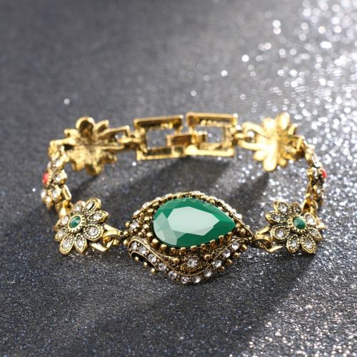 Green Bracelet Cuff Bangle - 1